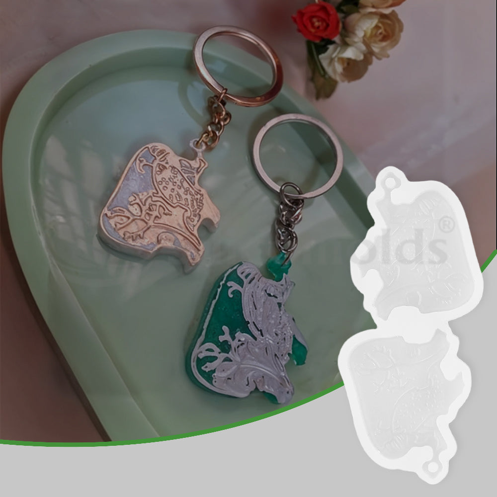 SILICOMOLDS-BIO HEART KEYCHAIN MOLD - URP233RM
